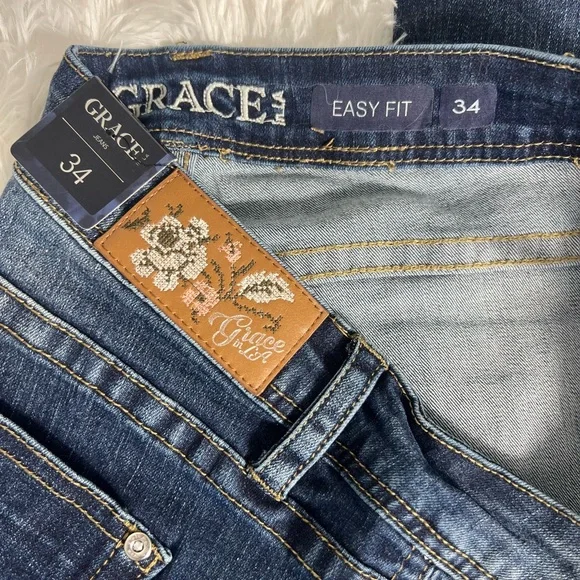 Grace in LA Easy Fit Bootcut Jeans - Picture 9 of 10